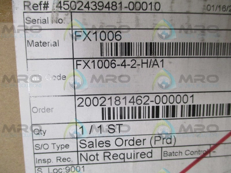 YOKOGAWA FX1006-4-2-H/A1 PAPERLESS RECORDER  NSMP
