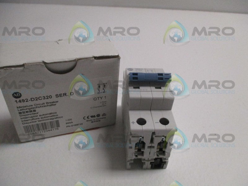 ALLEN BRADLEY 1492-D2C320 SER. D CIRCUIT BREAKER 32A  NSMP