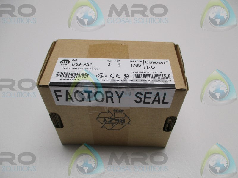 ALLEN BRADLEY 1769-PA2 SER. A DATE: 2011  NSFS