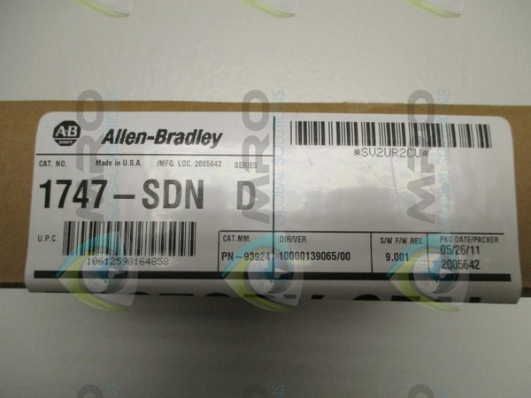 ALLEN BRADLEY 1747-SDN SER. D F/W 9.001 DATE: 2011  NSFS