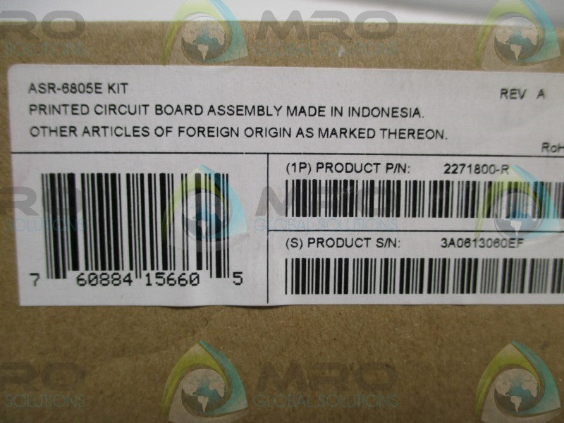 ADAPTEC ASR-6805E 2271800-R PRINTED CIRCUIT BOARD ASSEMBLY  NSMP