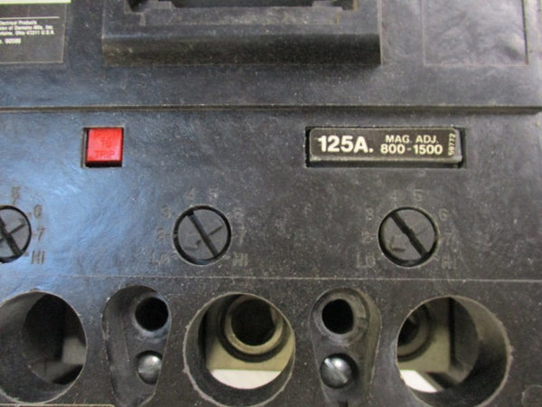 ITE FJ63B125 CIRCUIT BREAKER 125A 600VAC UNMP