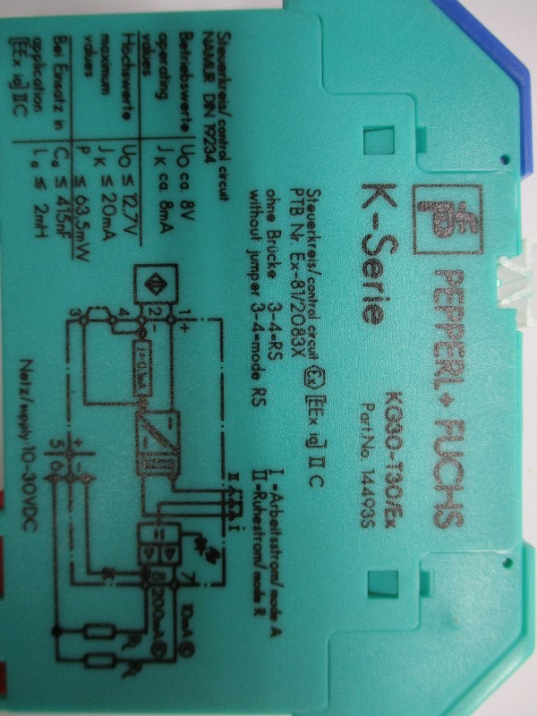 PEPPERL+FUCHS KG30-T30/EX UNMP