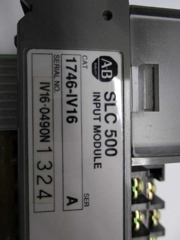 ALLEN BRADLEY 1746-IV16 SER. A 10-30VDC (NO DOOR) UNMP