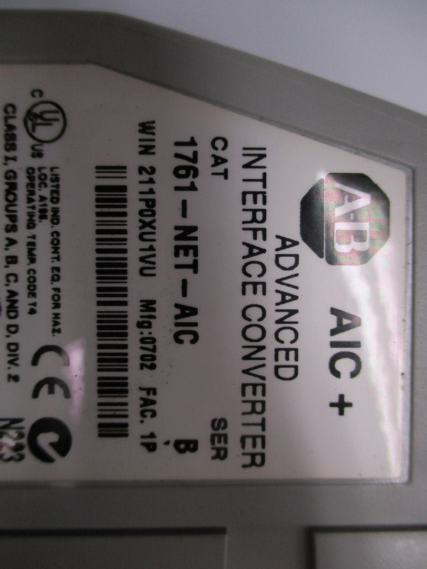 ALLEN BRADLEY 1761-NET-AIC SER. B 24VDC NSNP