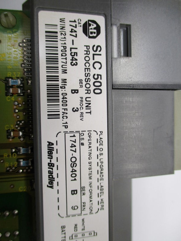 ALLEN BRADLEY 1747-L543 SER. B F/W 9 UNMP