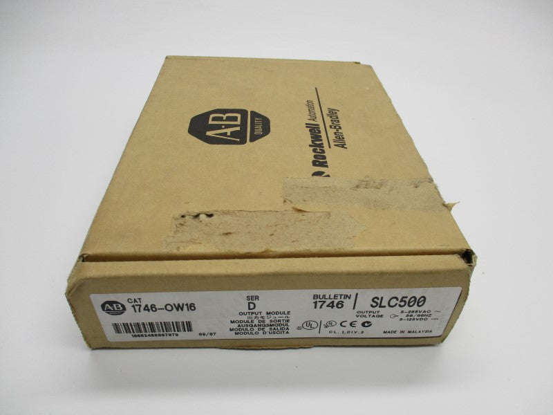 ALLEN BRADLEY 1746-OW16 SER. D DATE: 2007 NSFS