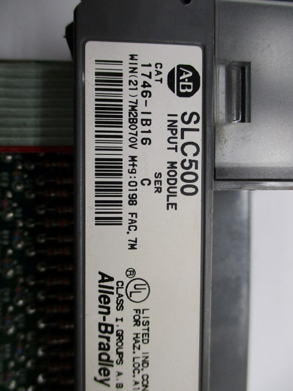 ALLEN BRADLEY 1746-IB16 SER. C 10-30VDC (NO TERMINAL) UNMP