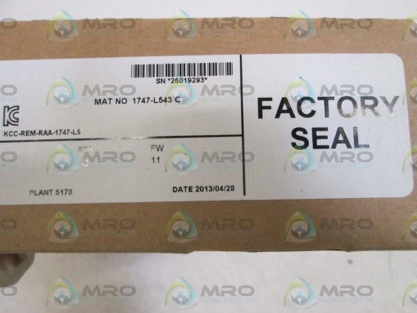 ALLEN BRADLEY 1747-L543 SER. C DATE: 2013  NSFS