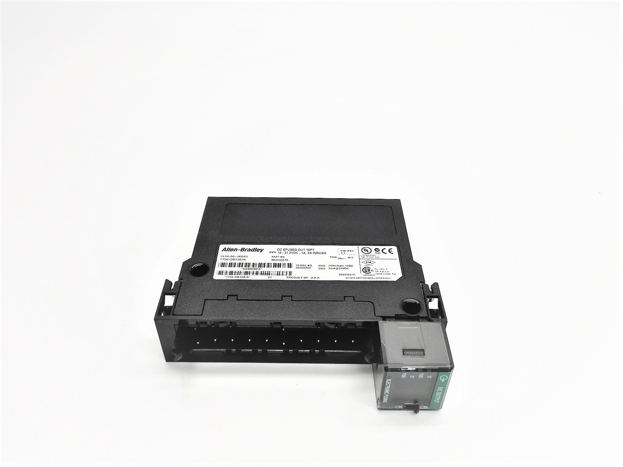 ALLEN BRADLEY 1756-OB16E SER. A 24VDC F/W 3.3 NSNP