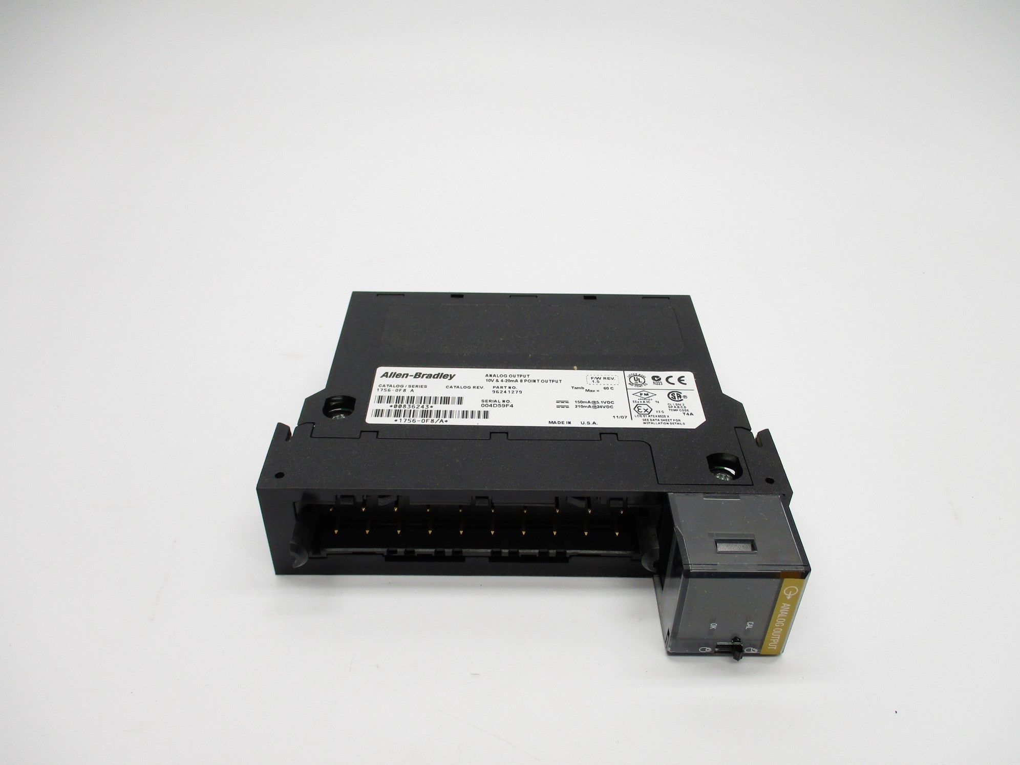 ALLEN BRADLEY 1756-OF8 SER. A F/W 1.5 24VDC NSMP