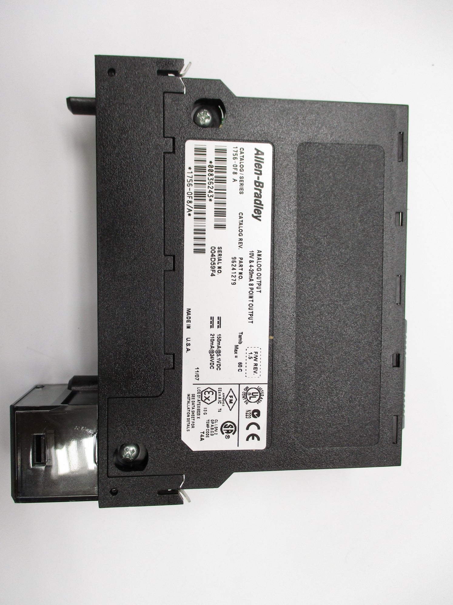 ALLEN BRADLEY 1756-OF8 SER. A F/W 1.5 24VDC NSMP