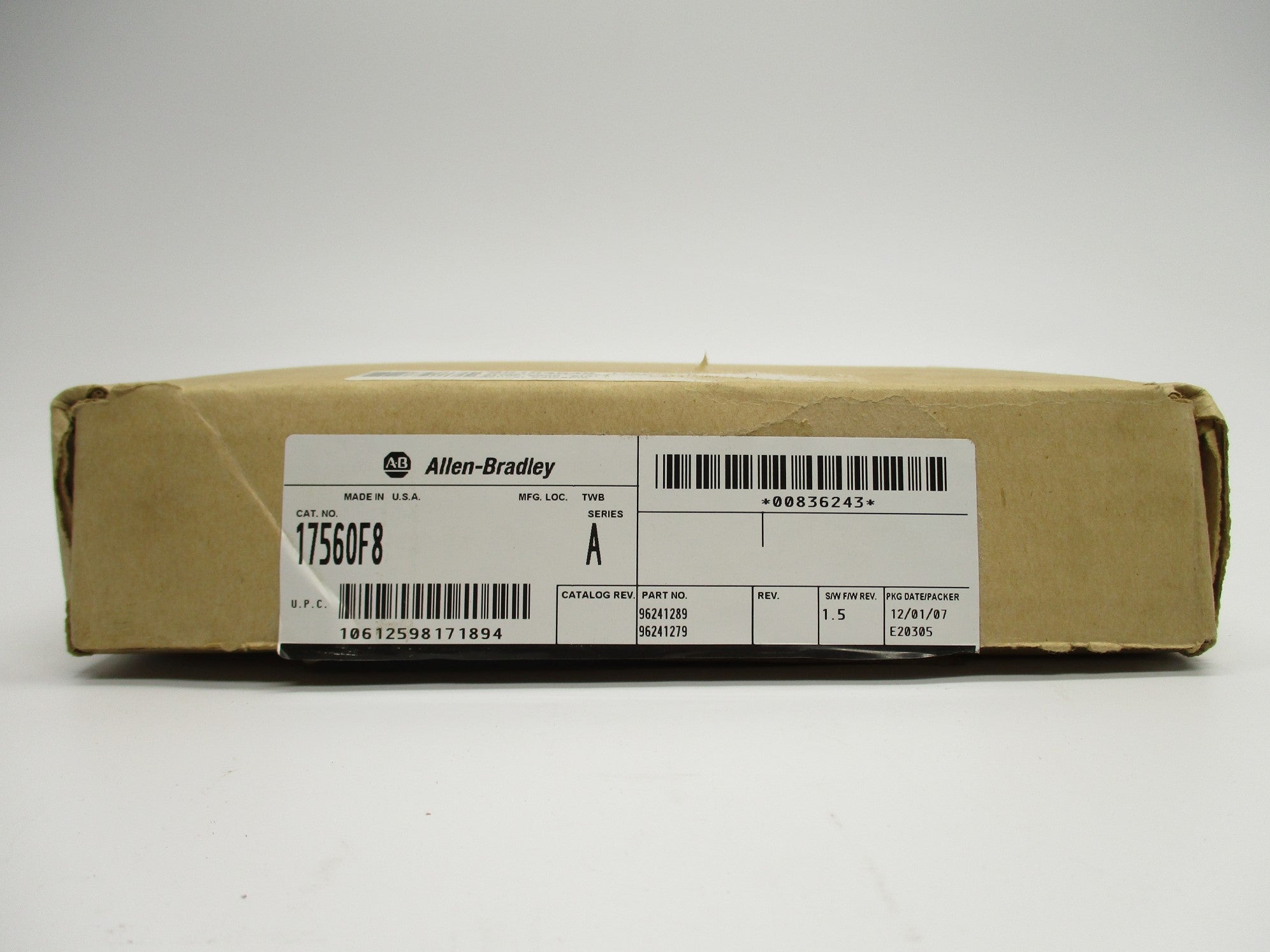 ALLEN BRADLEY 1756-OF8 SER. A F/W 1.5 24VDC NSMP