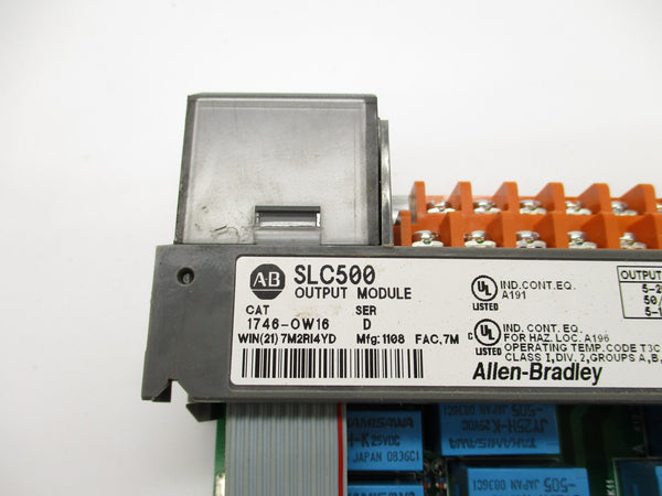 ALLEN BRADLEY 1746-OW16 SER. C 265VAC 15A UNMP