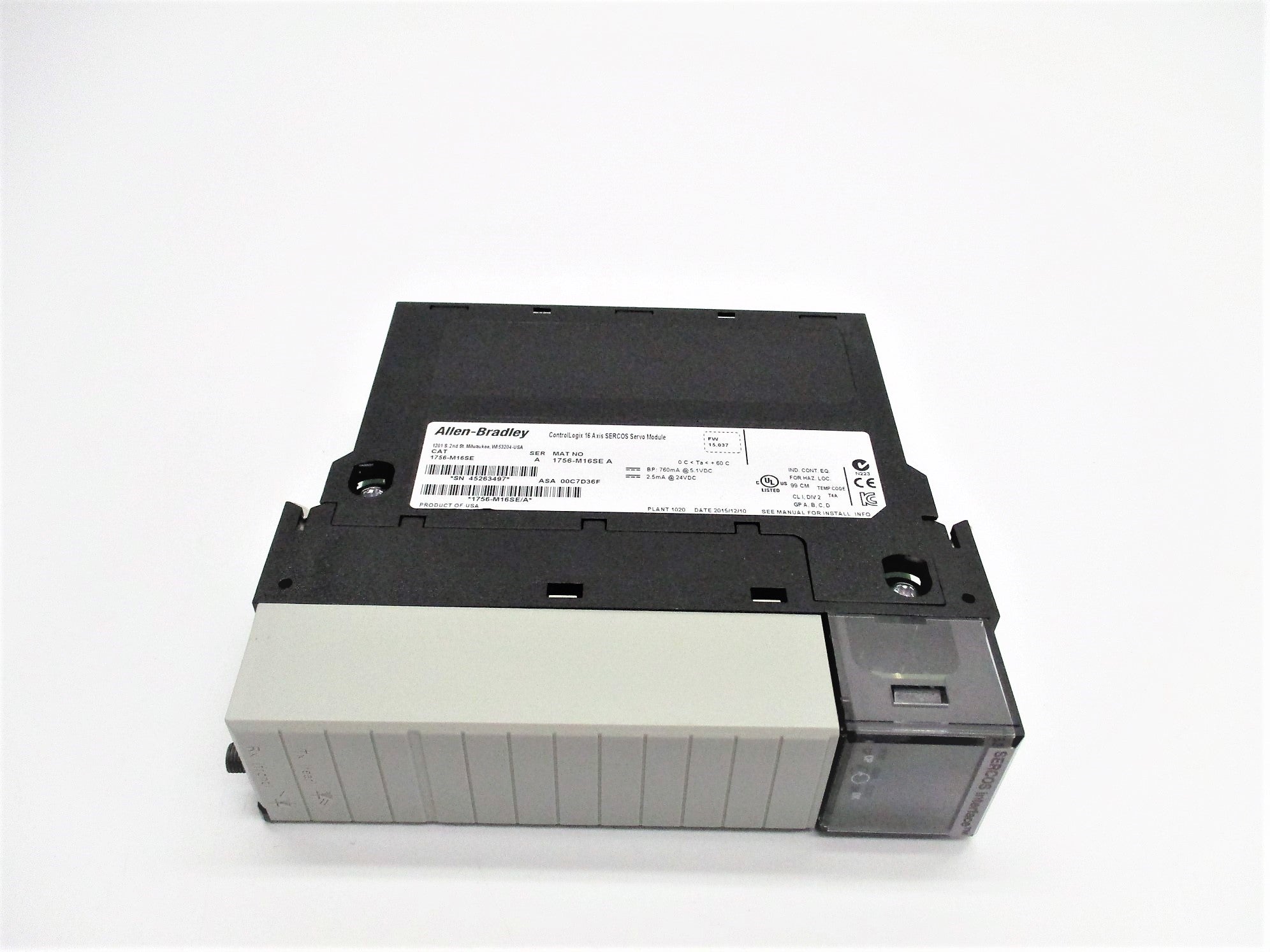 ALLEN BRADLEY 1756-M16SE SER. A F/W 15.037 NSNP