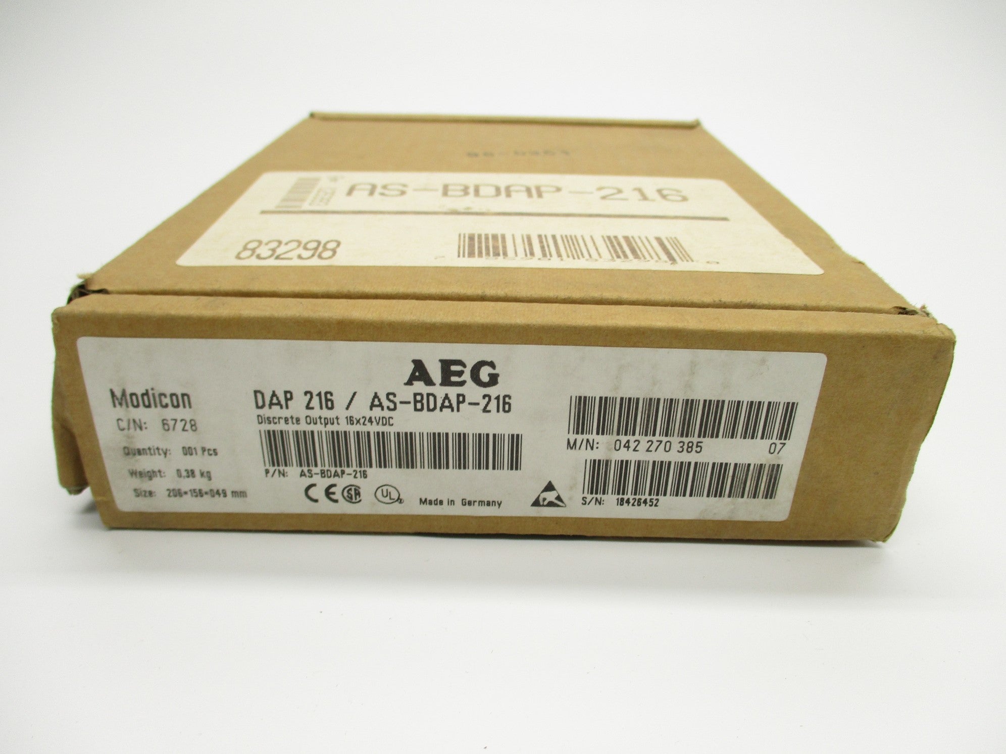 AEG DAP216/AS-BDAP-216 24VDC NSMP