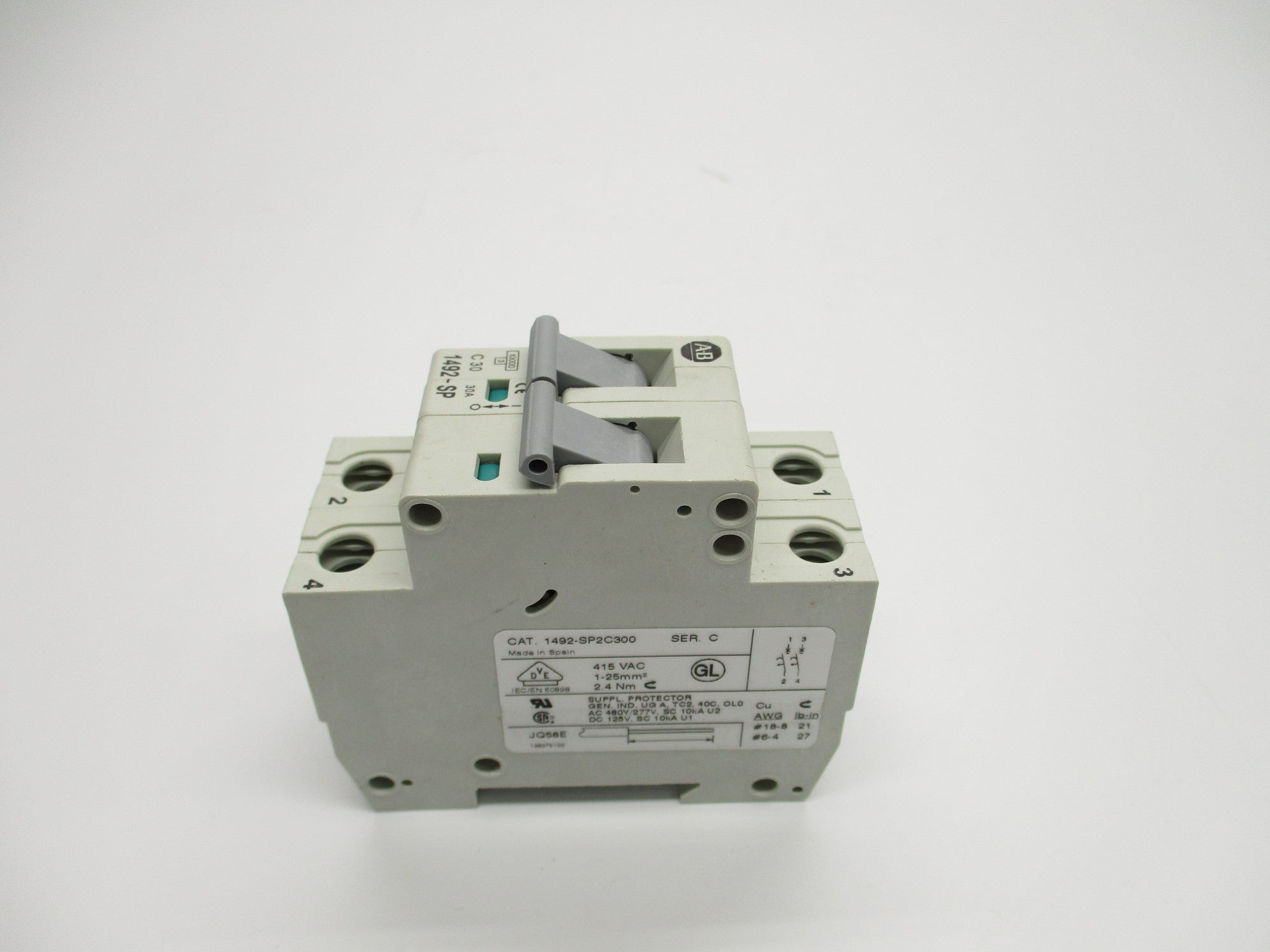 ALLEN BRADLEY 1492-SP2C300 SER. C 30A 415VAC NSMP