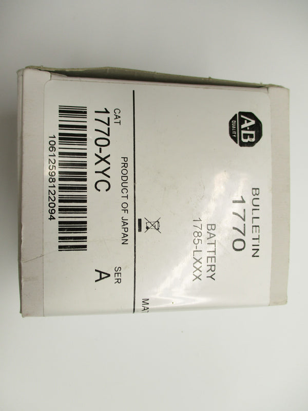 ALLEN BRADLEY 1770-XYC SER. A 3V (WH) NSMP