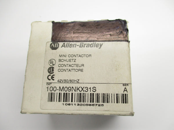 ALLEN BRADLEY 100-M09NKX31S SER. A 42VAC (WH) NSMP