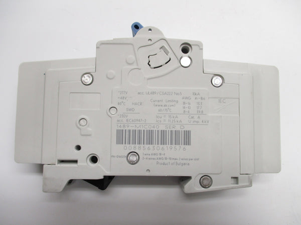 ALLEN BRADLEY 1489-M1C040 SER. D 277V 4A NSNP