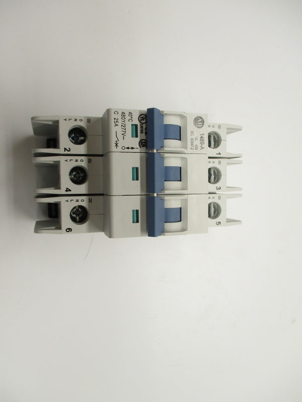 ALLEN BRADLEY 1489-A3C250 SER. A 25A 277VAC NSMP