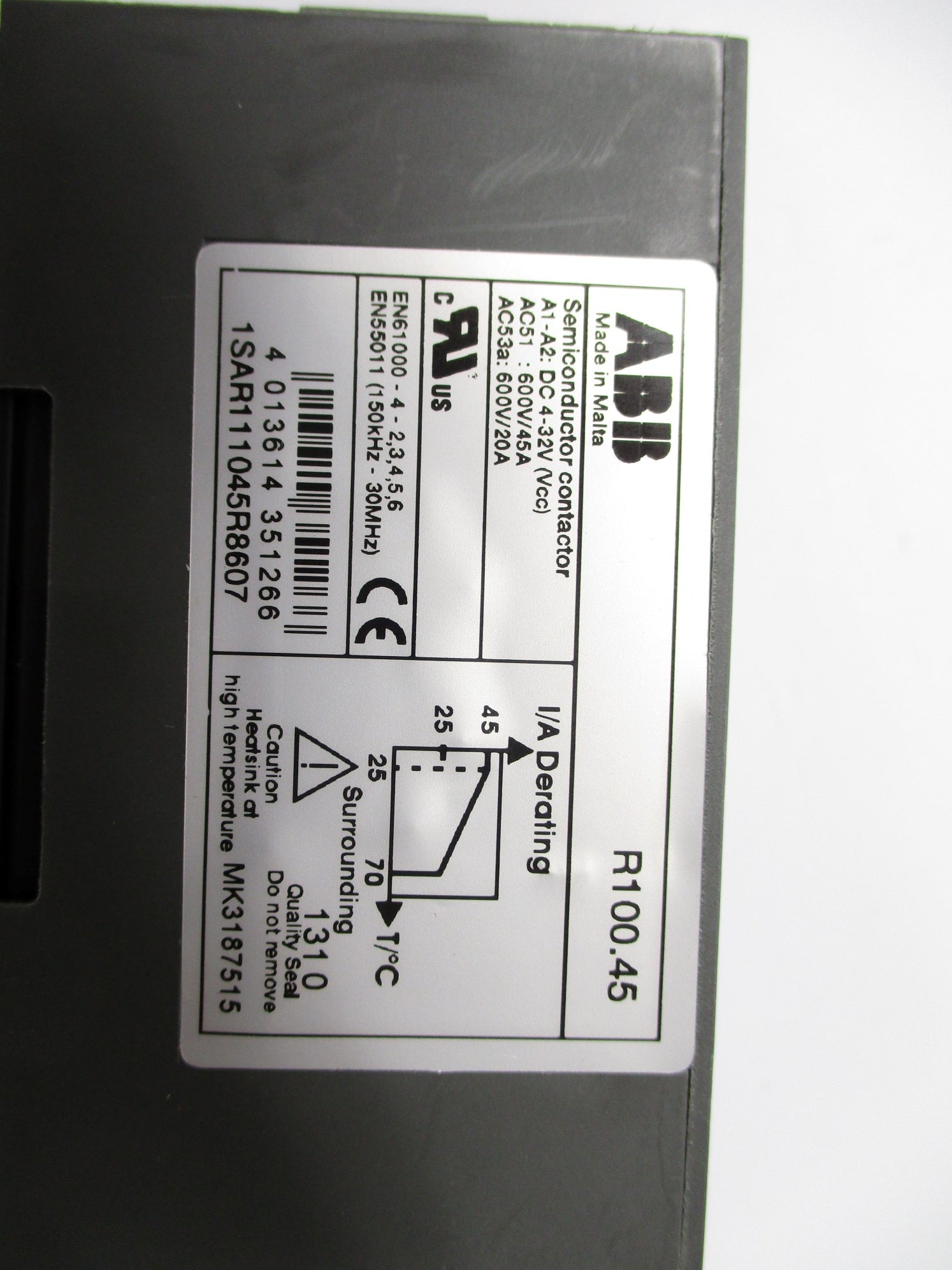 ABB 1SAR111045R8607 R100.45 4-32V NSMP