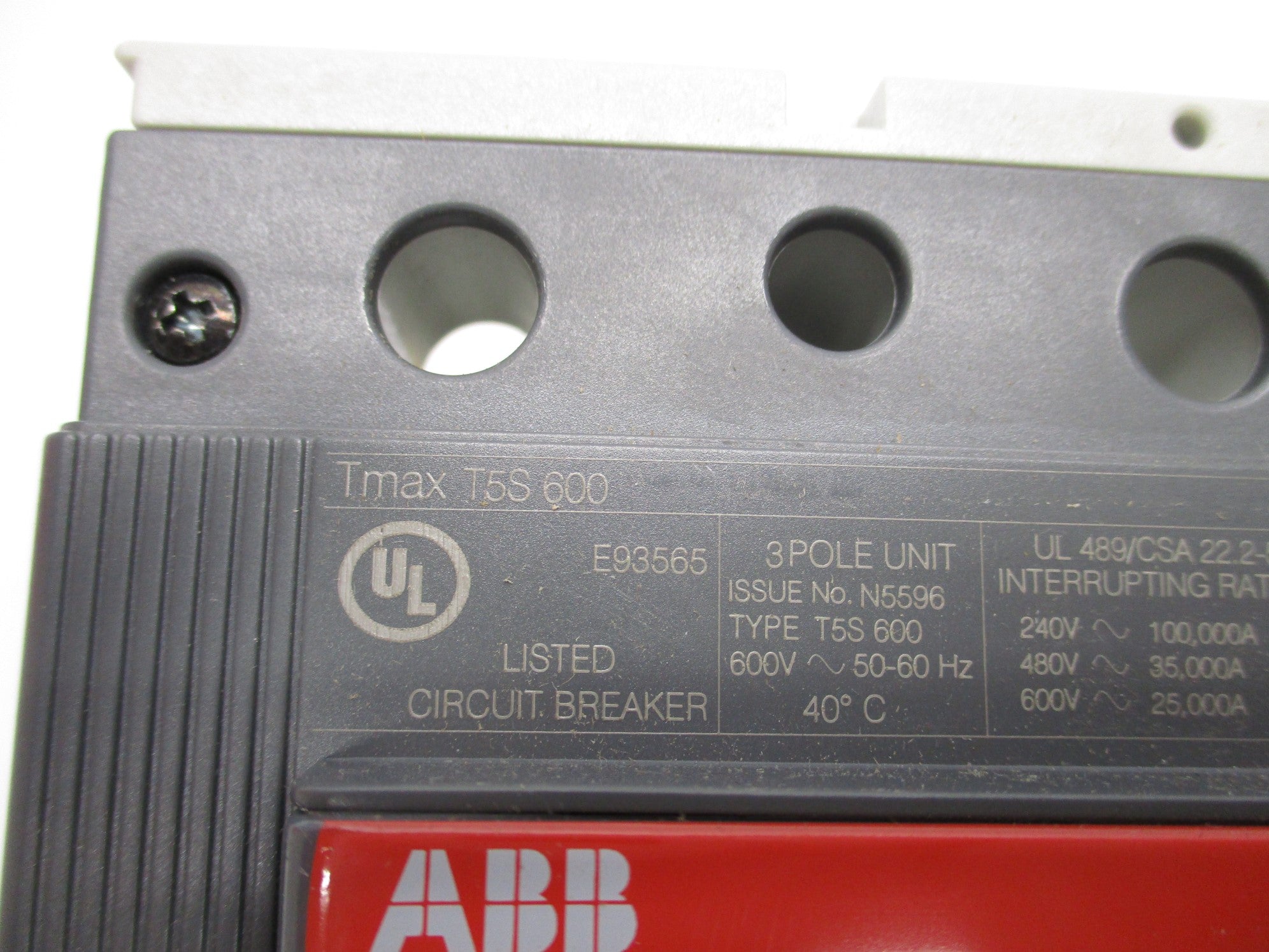 ABB 1SDA061839R1 SACE TMAX T5S600 600A 600V NSMP