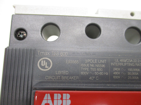 ABB 1SDA061839R1 SACE TMAX T5S600 600A 600V NSMP