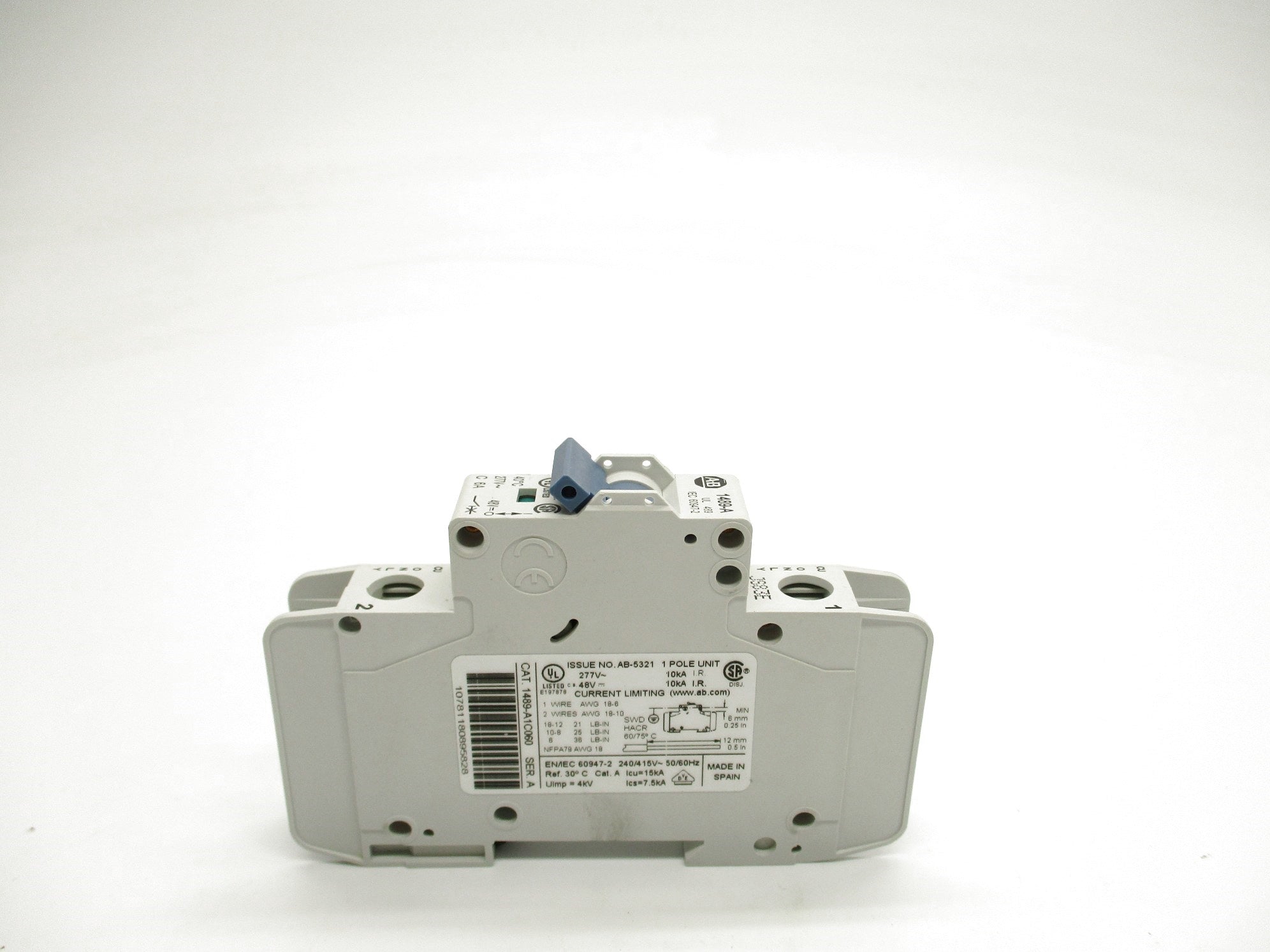 ALLEN BRADLEY 1489-A1C060 SER. A 277V 6A NSNP