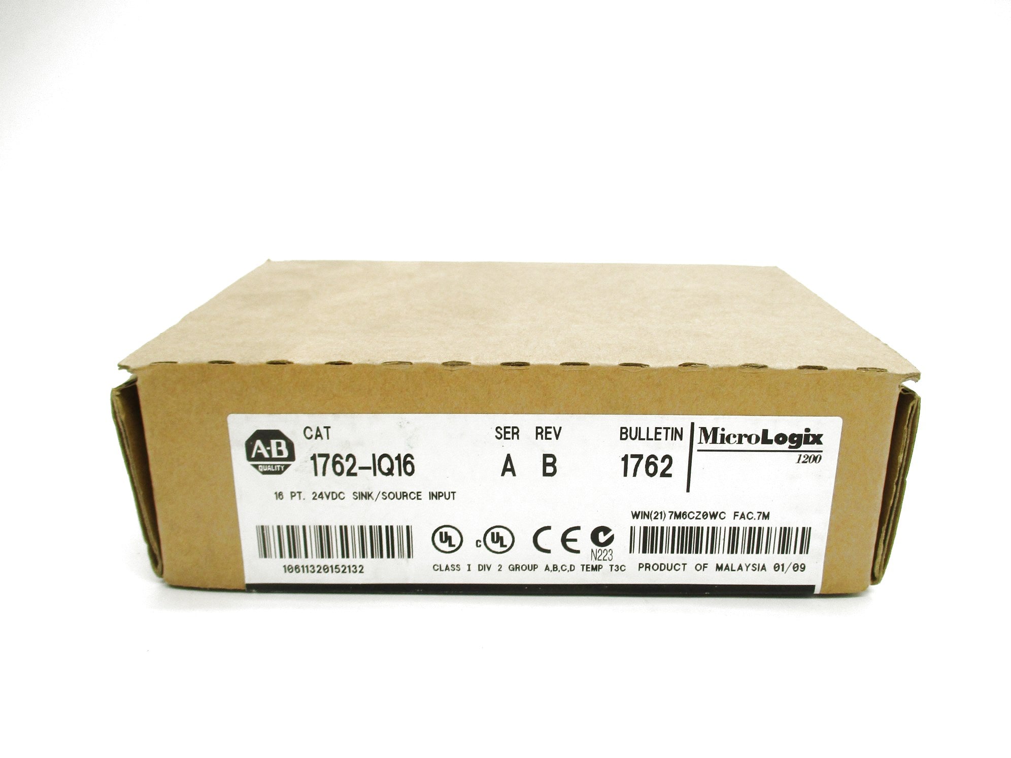 ALLEN BRADLEY 1762-IQ16 SER. B DATE: 2009 NSFS