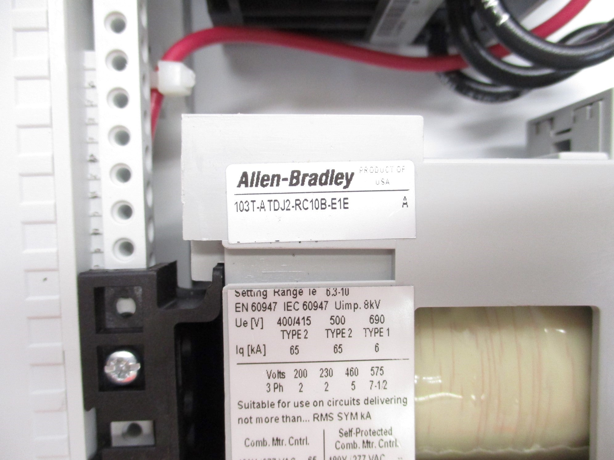 ALLEN BRADLEY 103T-ATDJ2-RC10B-E1E SER. A (BR/WH) NSMP