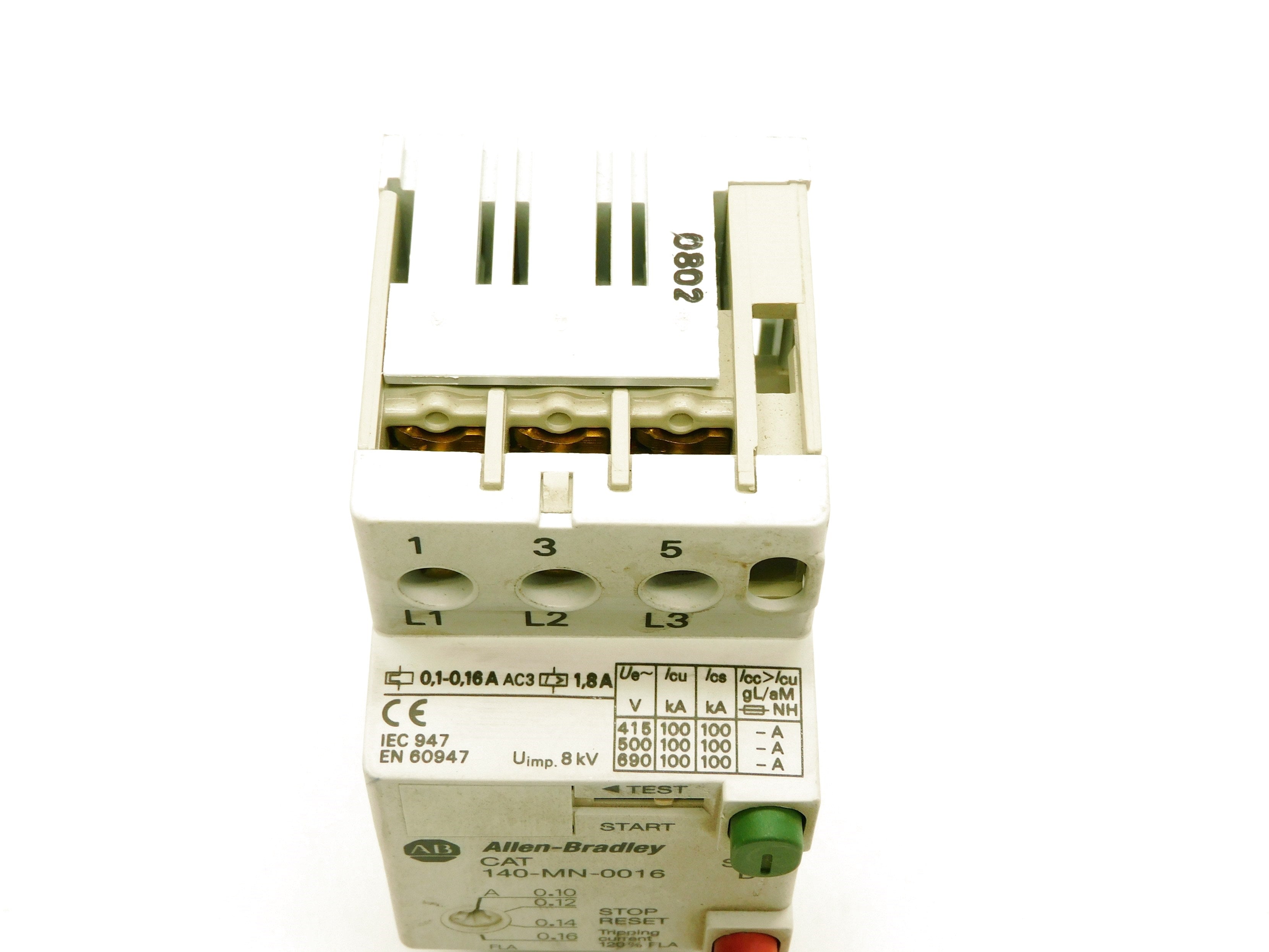 ALLEN BRADLEY 140-MN-0016 SER. D 0.1-0.16A 690V (AS PICTURED) UNMP