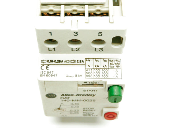 ALLEN BRADLEY 140-MN-0025 SER. D 0.16-0.25A 690V NSNP