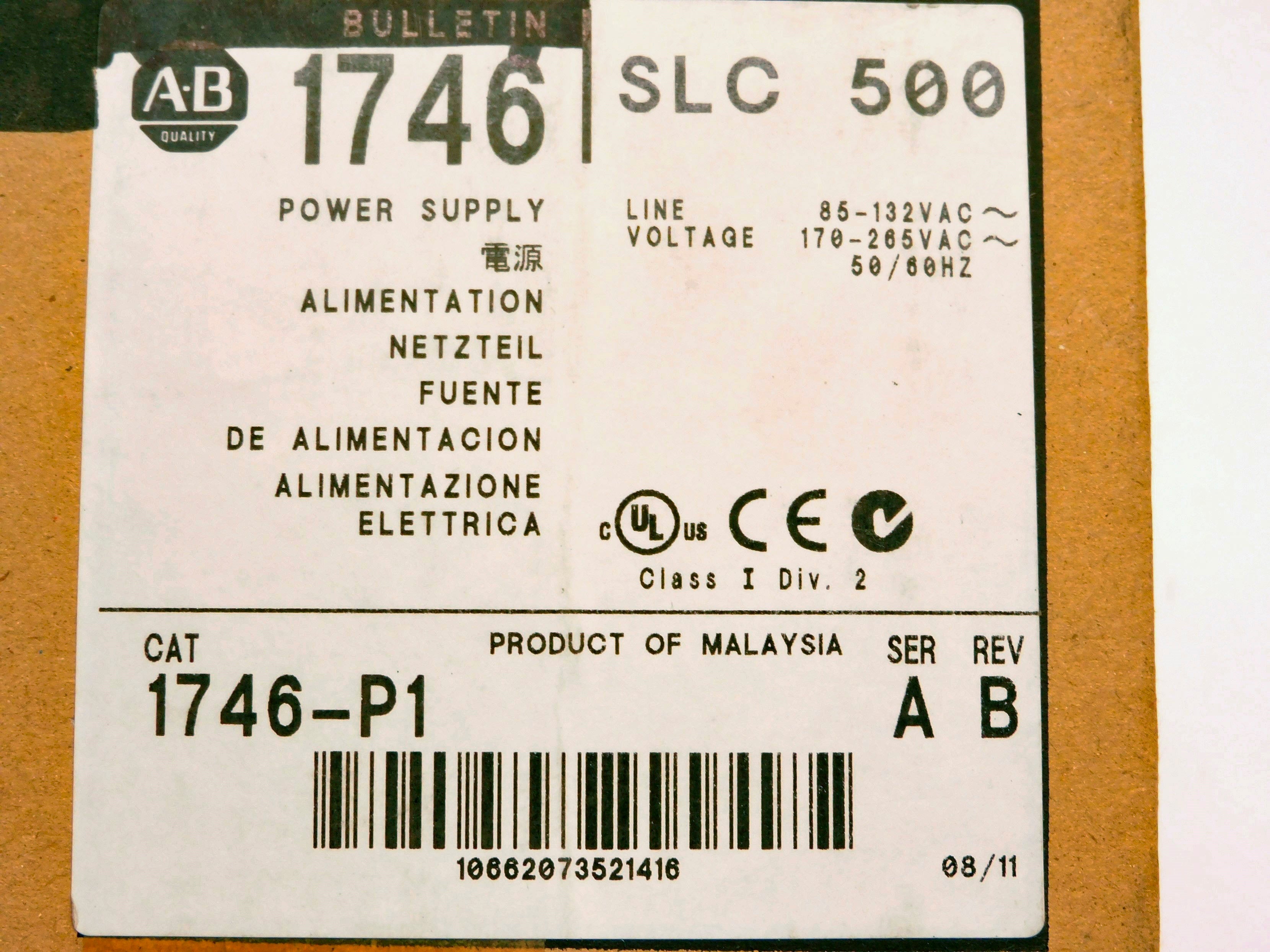 ALLEN BRADLEY 1746-P1 SER. A DATE: 2011 NSFS
