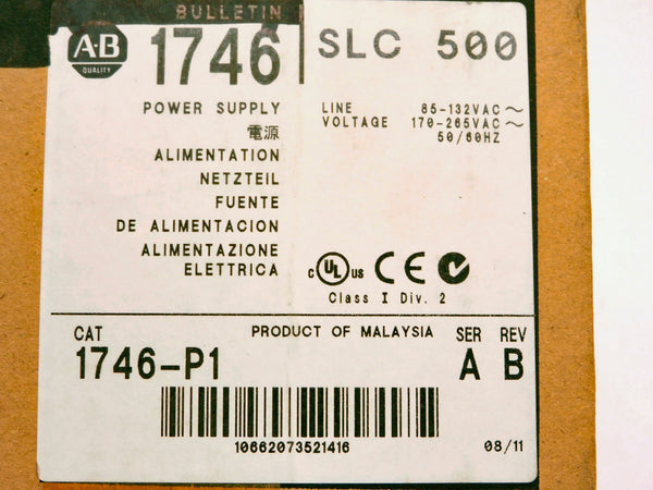ALLEN BRADLEY 1746-P1 SER. A DATE: 2011 NSFS