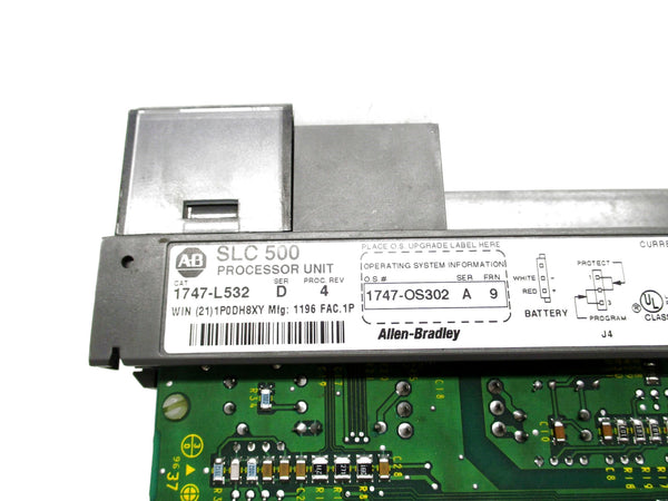 ALLEN BRADLEY 1747-L532 SER. D F/W 9 (NO KEY) UNMP