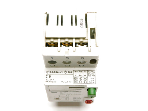 ALLEN BRADLEY 140-MN-0250 SER. D 1.6-2.5A 690V UNMP