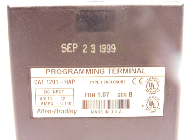 ALLEN BRADLEY 1201-HAP SER. B F/W 1.07 12V 0.110A UNMP