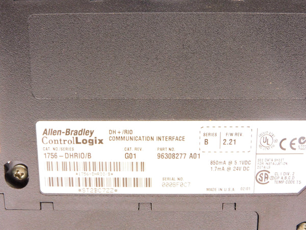 ALLEN BRADLEY 1756-DHRIO SER. B F/W 2.21 NSMP