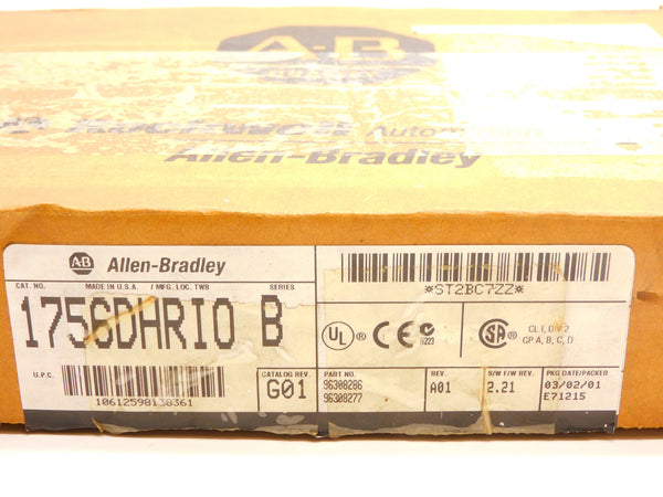 ALLEN BRADLEY 1756-DHRIO SER. B F/W 2.21 NSMP