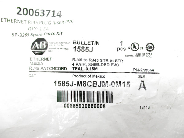 ALLEN BRADLEY 1585J-M8CBJM-0M15 SER. A (WH) NSMP
