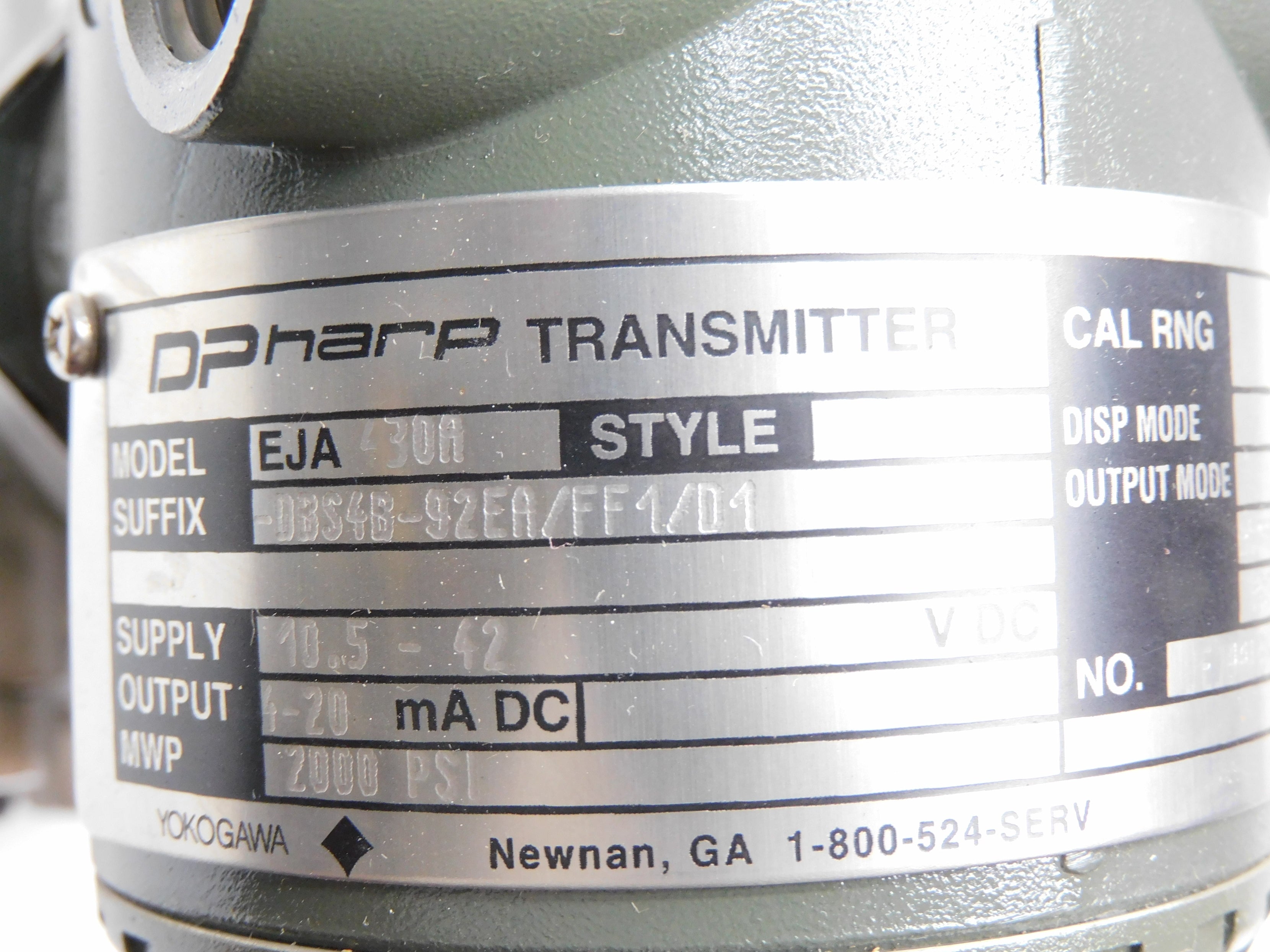 YOKOGAWA EJA430A-DBS4B-92EA/FF1/D1 NSMP