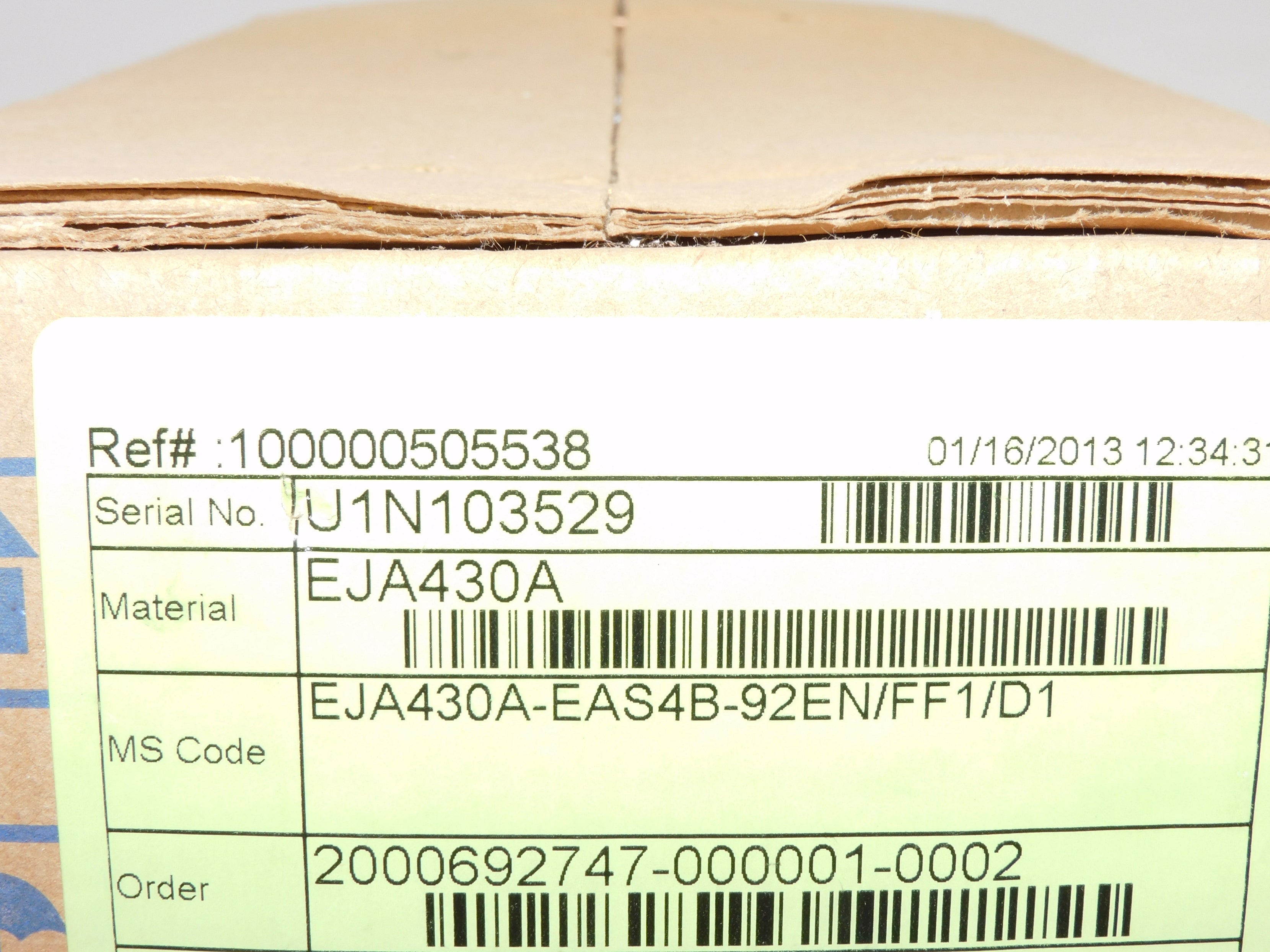 YOKOGAWA EJA430A-EAS4B-92EN/FF1/D1 NSFS