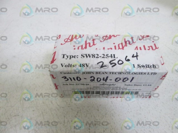 ALBRIGHT  SWITCH SW82-254L (RED&WHITE BOX)  NSMP
