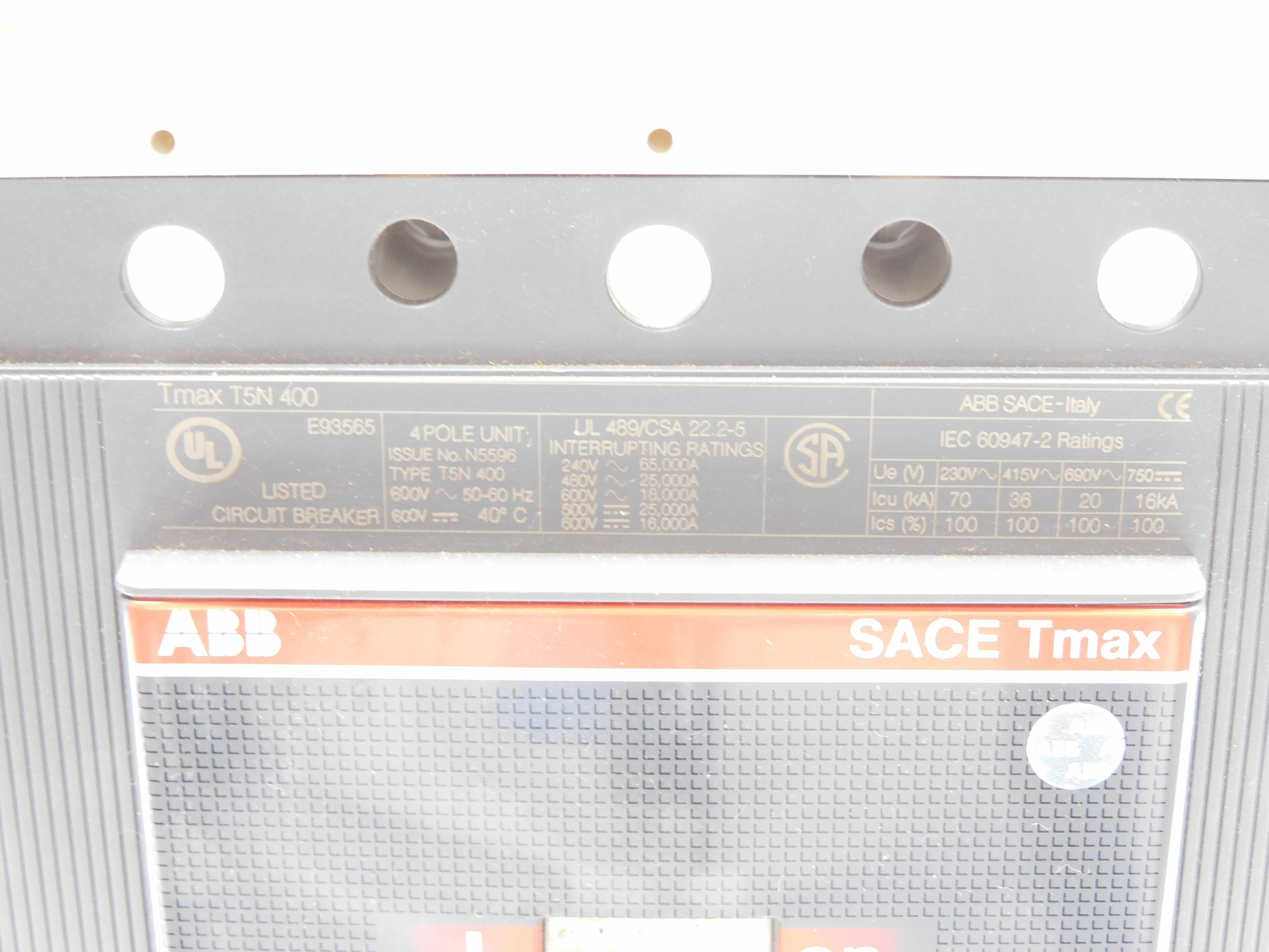 ABB T5N400 400A 600V NSMP