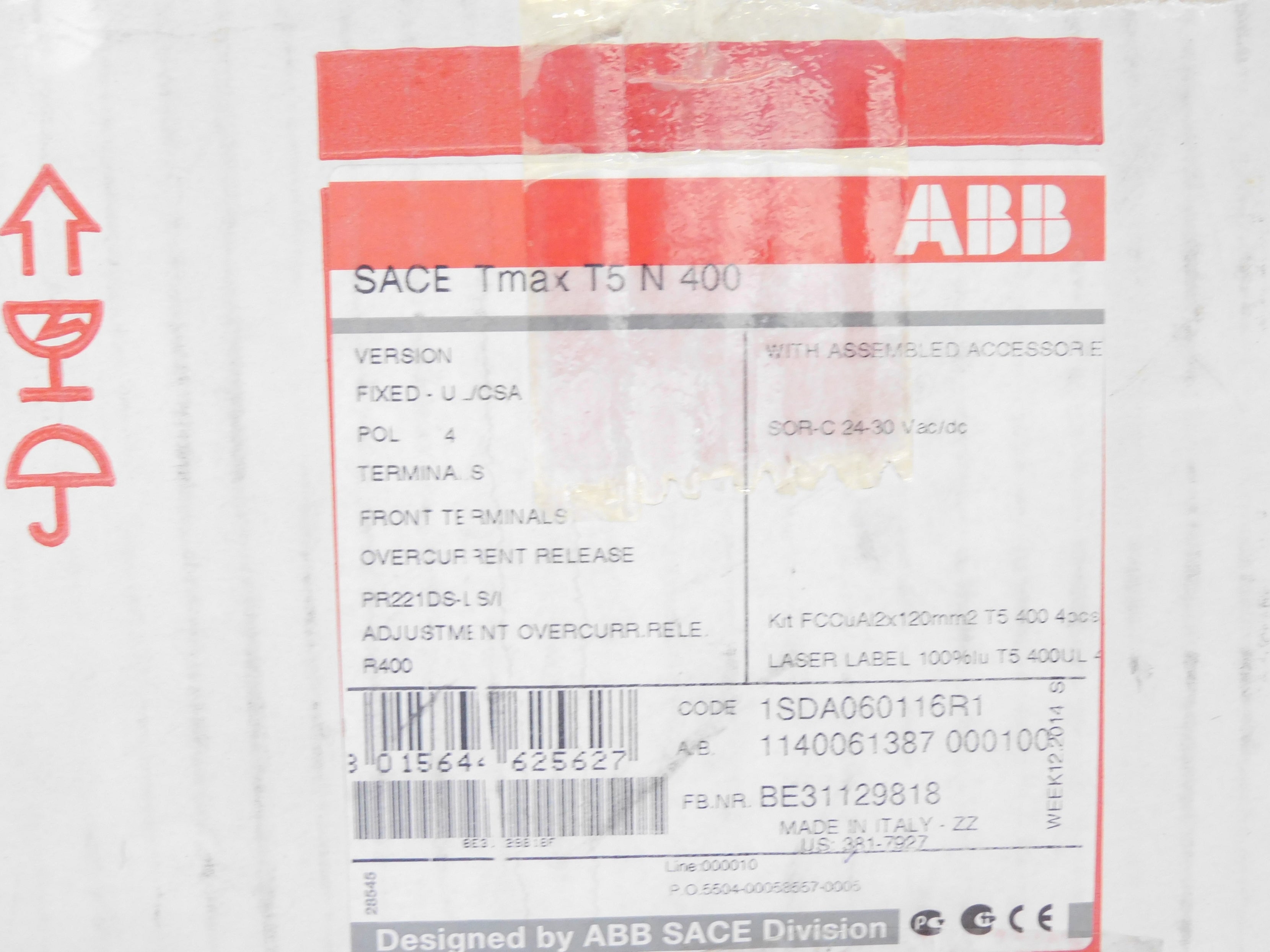 ABB T5N400 400A 600V NSMP