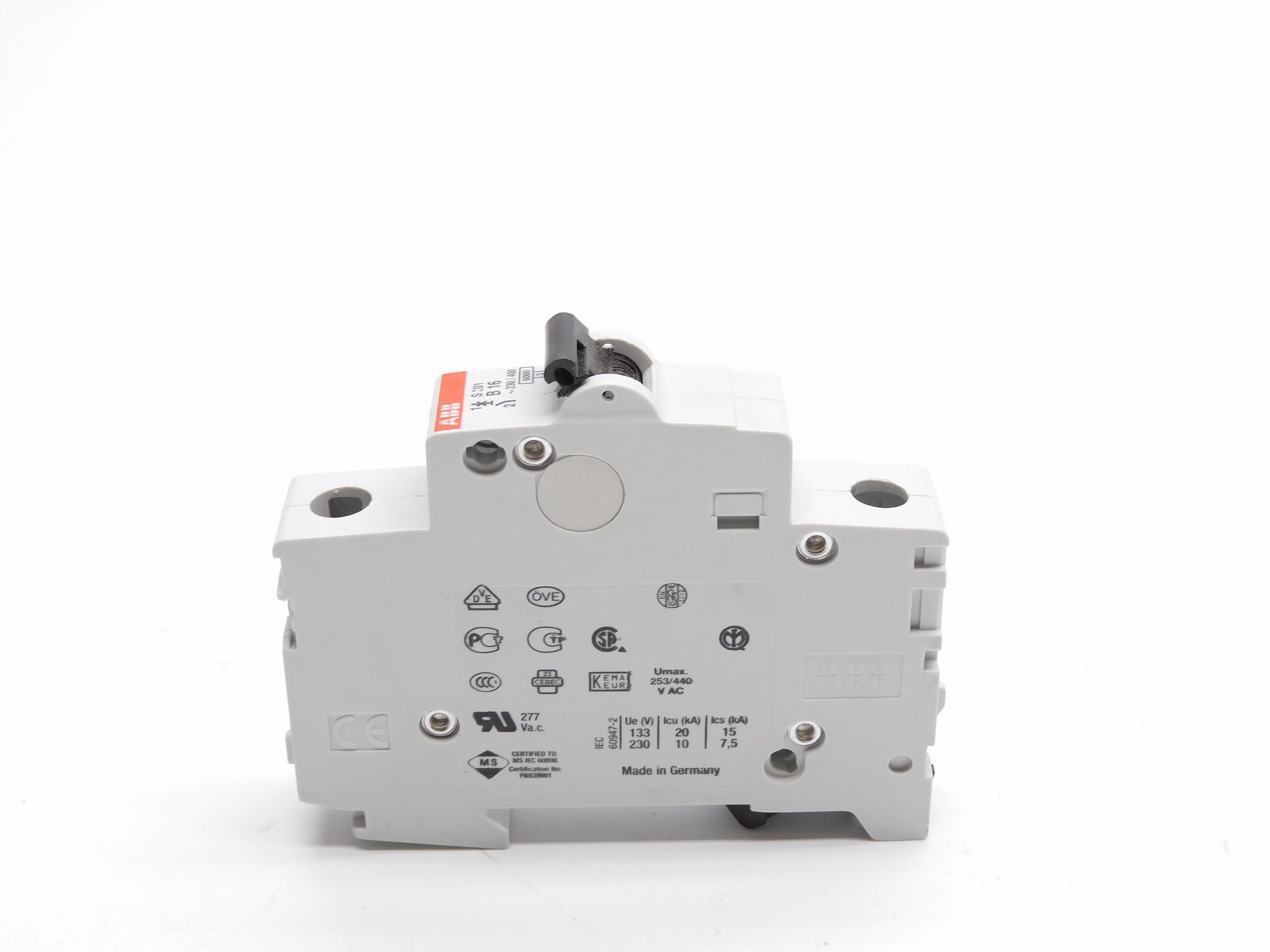 ABB S201-B16 230/400V 16A NSNP