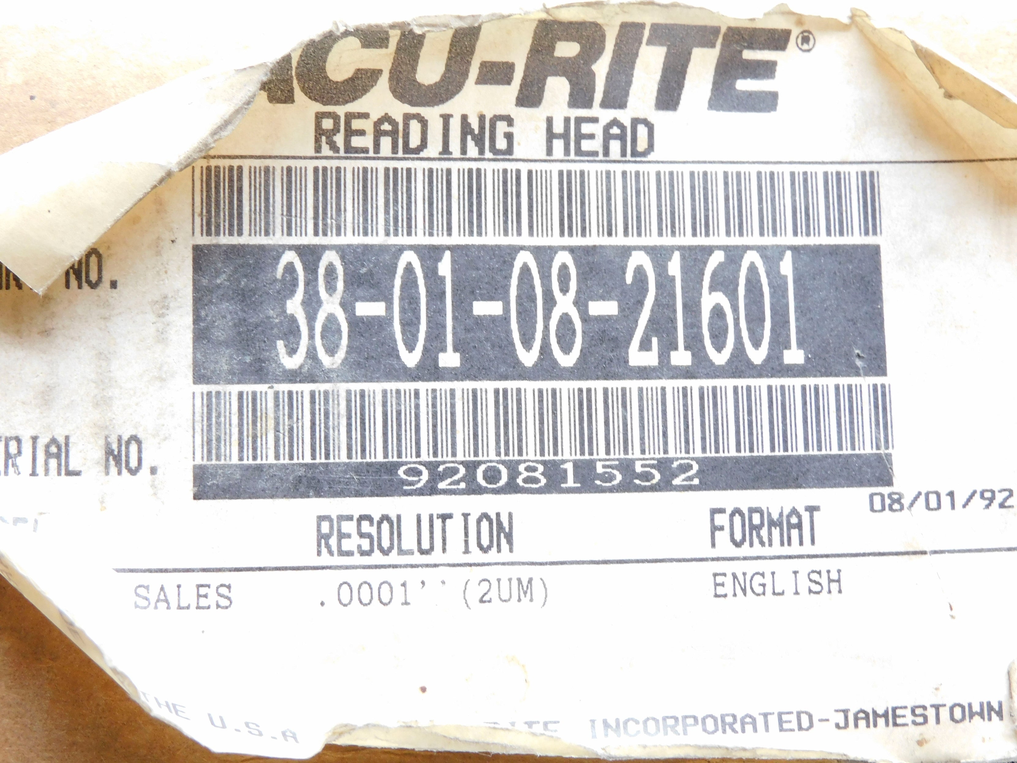 ACU-RITE 38-01-08-21601 NSMP