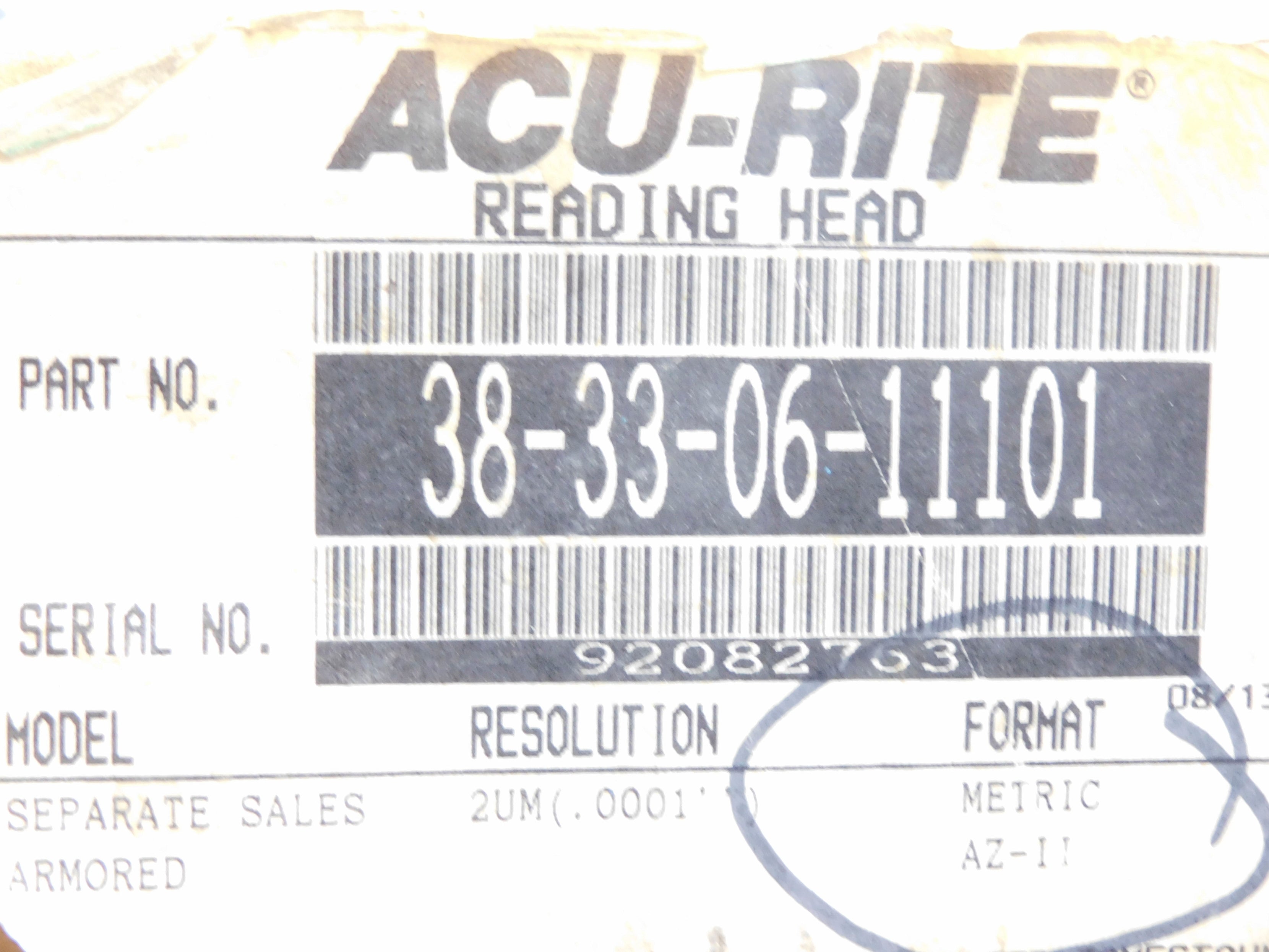 ACU-RITE 38-33-06-11101 NSMP