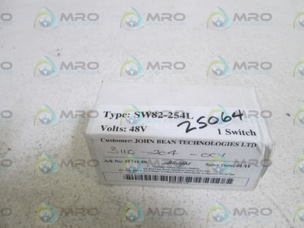 ALBRIGHT SWITCH  48V SW82-254L (WHITE BOX)  NSMP